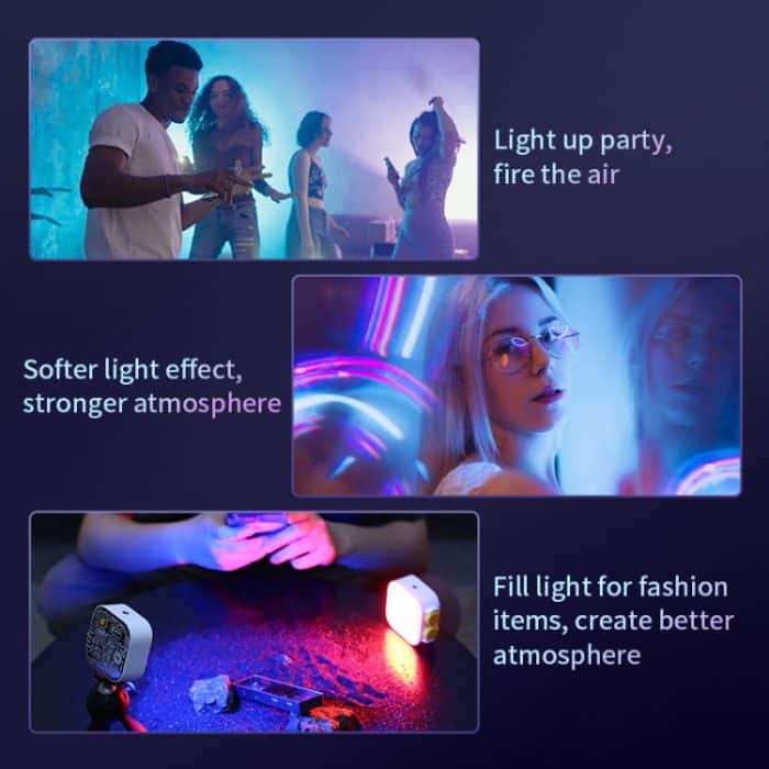 FUNSNAP Pocket Vollfarb-RGB-Video-Shot-Fülllicht, Pocket Fill Light – Bild 3