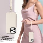 RFID-Telefonhülle aus Leder mit doppeltem Reißverschluss und kurzem Umhängeband, For iPhone 16 Pro Max, For iPhone 16 Pro, For iPhone 16 Plus – Bild 6