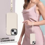 RFID-Telefonhülle aus Leder mit doppeltem Reißverschluss und kurzem Umhängeband, For iPhone 13, For iPhone 13 mini, For iPhone 12 – Bild 6