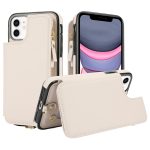 RFID-Telefonhülle aus Leder mit doppeltem Reißverschluss und kurzem Umhängeband, For iPhone 11 Pro Max, For iPhone 11, For iPhone 11 Pro