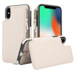 RFID-Telefonhülle aus Leder mit doppeltem Reißverschluss und kurzem Umhängeband, For iPhone X / XS, For iPhone XR, For iPhone XS Max