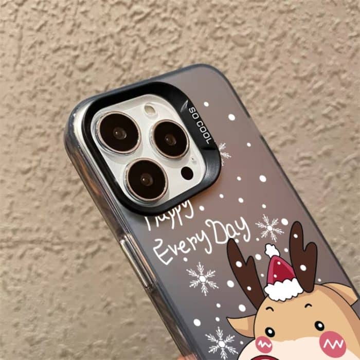 Weihnachtsserie PC-Telefonhülle mit vollständigem Muster, For iPhone 15 Pro Max – Bild 5