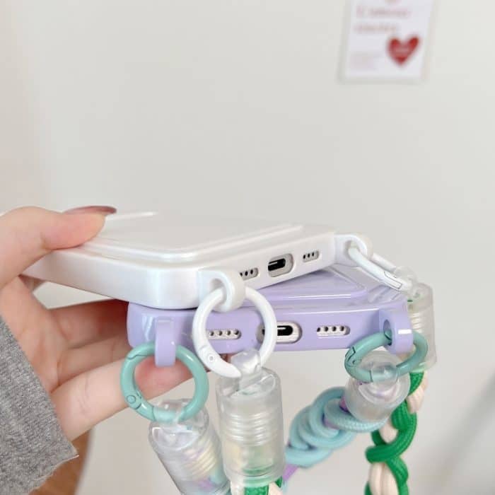 Dopamine-Telefonhülle mit Kartenfach und Umhängeband, For iPhone 15 Pro Max, For iPhone 15 Pro, For iPhone 15 Plus, For iPhone 15 – Bild 6