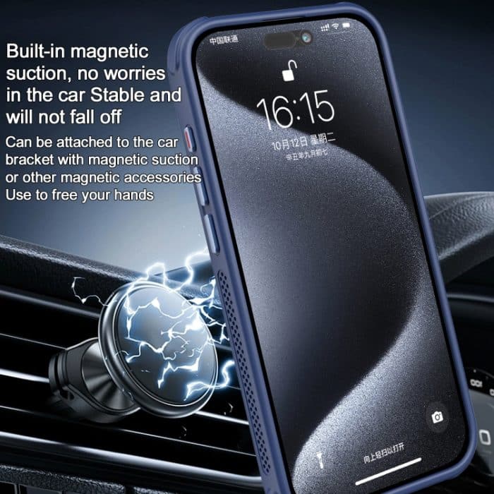 Hardware-Seitenkühlung, Hautgefühl, mattierter Metalllinsenrahmen, MagSafe-Telefonhülle, For iPhone 16, For iPhone 15 Pro Max, For iPhone 15 Pro – Bild 7