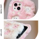Bestickte Plüsch-TPU-Telefonhülle, For iPhone 15 Pro – Bild 5
