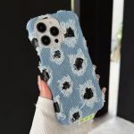 Kreative PU-Telefonhülle aus schwarzem Denim mit mehreren Löchern und Spitze, For iPhone 16 Pro Max, For iPhone 16 Pro, For iPhone 16 Plus, For iPhone 16, For iPhone 15 Pro Max, For iPhone 15 Pro, For iPhone 15 Plus, For iPhone 15, For iPhone 14 Plus... – Bild 2