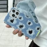 Kreative PU-Telefonhülle aus schwarzem Denim mit mehreren Löchern und Spitze, For iPhone 16 Pro Max, For iPhone 16 Pro, For iPhone 16 Plus, For iPhone 16, For iPhone 15 Pro Max, For iPhone 15 Pro, For iPhone 15 Plus, For iPhone 15, For iPhone 14 Plus... – Bild 6