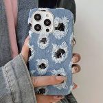 Kreative PU-Telefonhülle aus schwarzem Denim mit mehreren Löchern und Spitze, For iPhone 16 Pro Max, For iPhone 16 Pro, For iPhone 16 Plus, For iPhone 16, For iPhone 15 Pro Max, For iPhone 15 Pro, For iPhone 15 Plus, For iPhone 15, For iPhone 14 Plus... – Bild 7