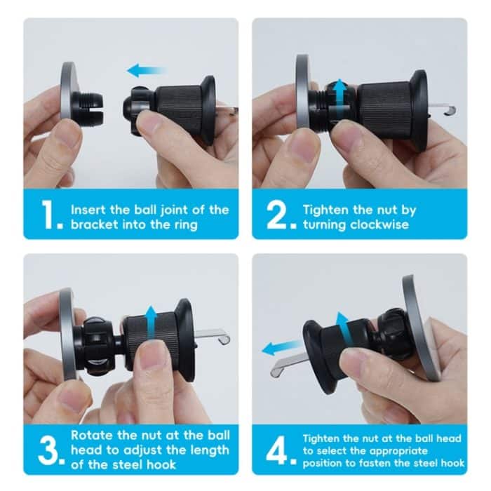 RBS PH19 Ultradünner magnetischer Auto-Lüftungsauslass-Telefonhalter – Bild 8