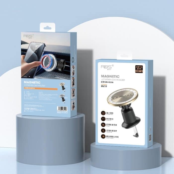 RBS PH19 Ultradünner magnetischer Auto-Lüftungsauslass-Telefonhalter – Bild 9