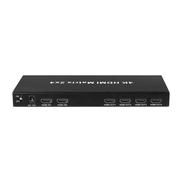 EDA007427901A.jpg Measy MT4324 4K 30Hz 2 In 4 Out HDMI Matrix Switch unterstützt nahtloses Umschalten, EU Plug, US Plug, UK Plug, AU Plug – Bild 1