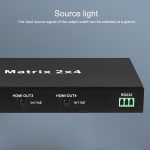 Measy MT4324 4K 30Hz 2 In 4 Out HDMI Matrix Switch unterstützt nahtloses Umschalten, EU Plug, US Plug, UK Plug, AU Plug – Bild 6