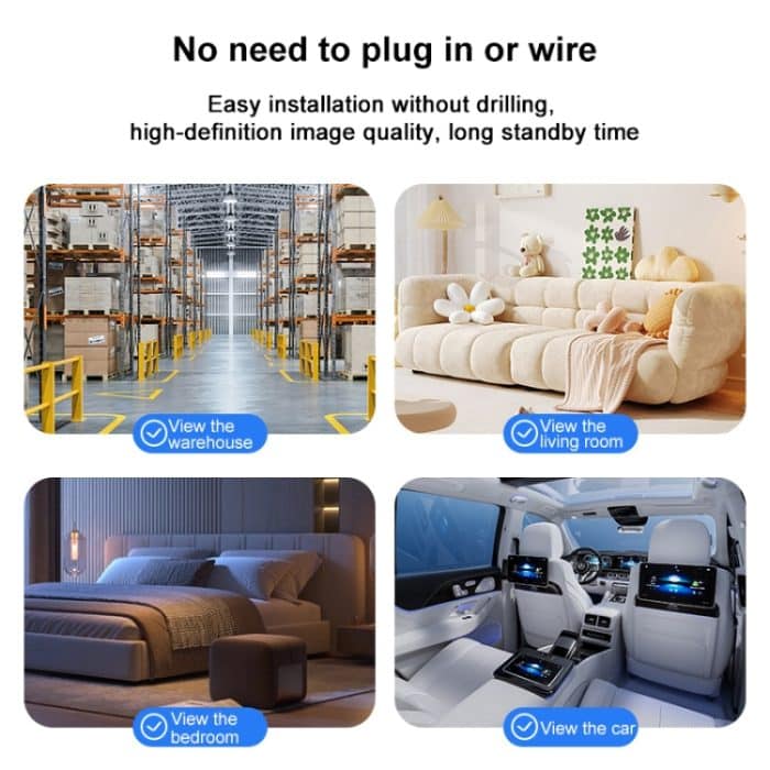 Kabellose WLAN-Überwachungskamera für den Innenbereich mit HD-Nachtsicht, without, 32GB, 64GB, 128GB – Bild 10