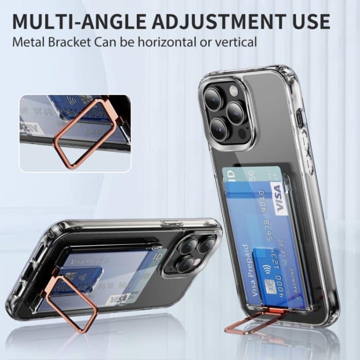 Skin Feel PC Magnetkartentasche mit Halter – Bild 5