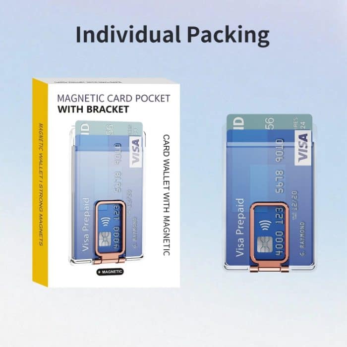 Skin Feel PC Magnetkartentasche mit Halter – Bild 6