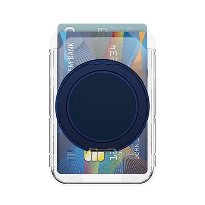 Transparente PC-Magnetkartentasche mit 360 Grad drehbarem Ringhalter – Bild 1