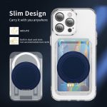 Transparente PC-Magnetkartentasche mit 360 Grad drehbarem Ringhalter – Bild 4