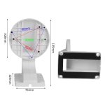 5 stücke Universal Kunststoff Überwachung Kamera Hemisphäre Wand Halterung, 1258S, 1258B, 1258 – Bild 7