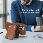 Zweifach drehbarer Telefonhalter MagSafe Lederkartentasche, Two-fold Rotating – Bild 8