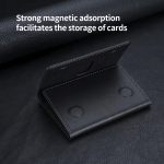 Dreifach faltbare Brieftasche, Telefonhalter, MagSafe, Kartentasche aus Leder – Bild 7