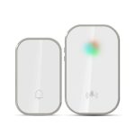 2 in 1 Wasserdichte Fernsteuerung Drahtlose Türklingel, Silver, A20 Pro