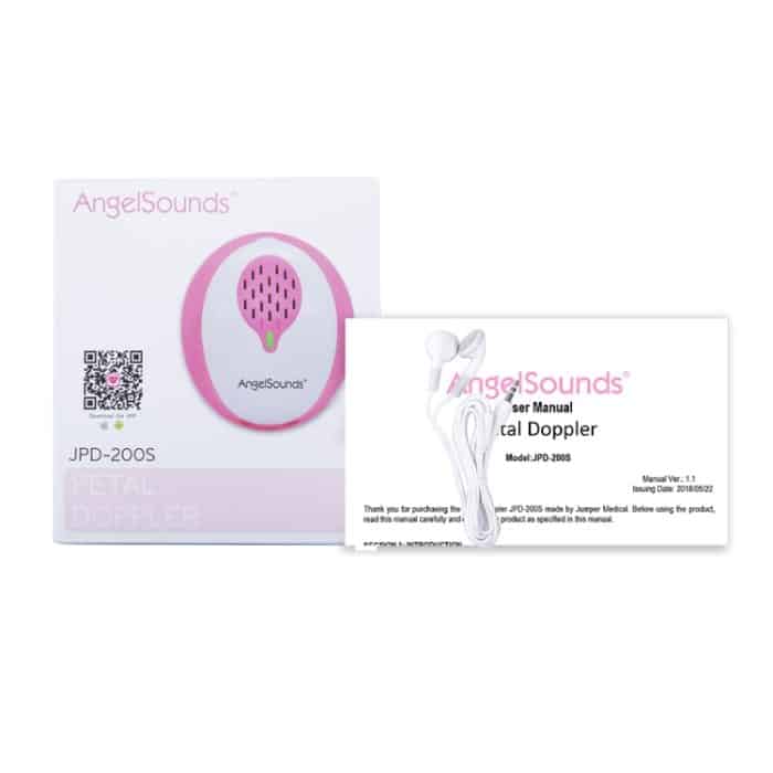 AngelSounds JPD-200S Bluetooth 4.0 Fetal-Doppler-Herzfrequenzmessgerät für Schwangere – Bild 5