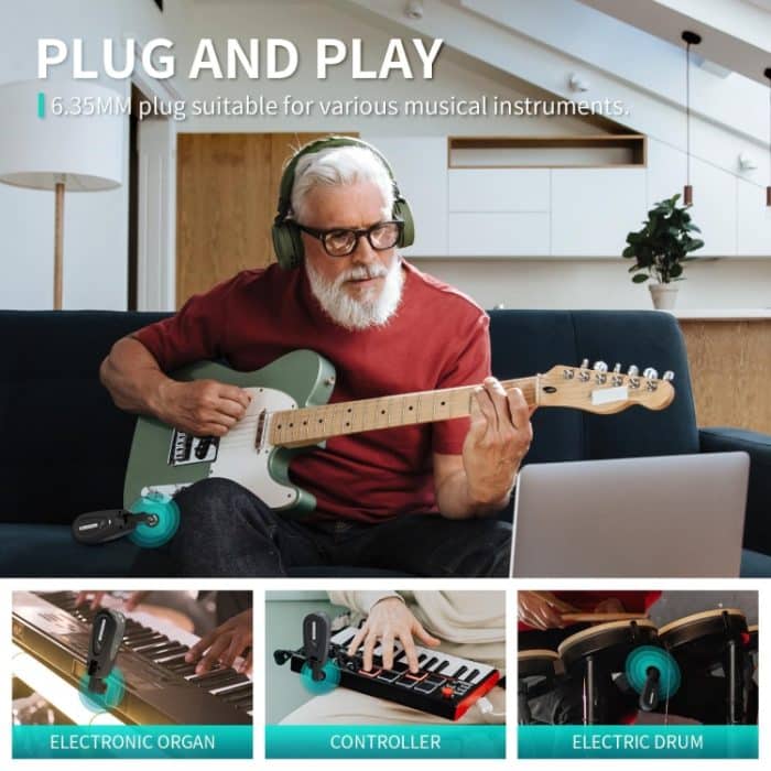 XTUGA JTSY23 UHF-Tonabnehmeradapter für kabellosen Gitarrenempfänger, JTSY23 – Bild 5