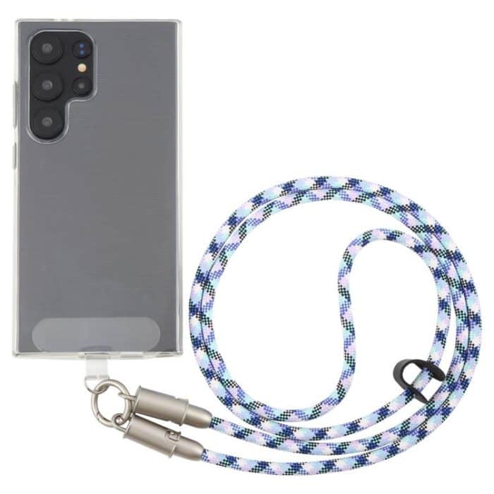 EDA007502901A.jpg Typ-C zu Typ-C Silikon Daten Ladekabel Crossbody Telefon Lange Lanyard – Bild 1