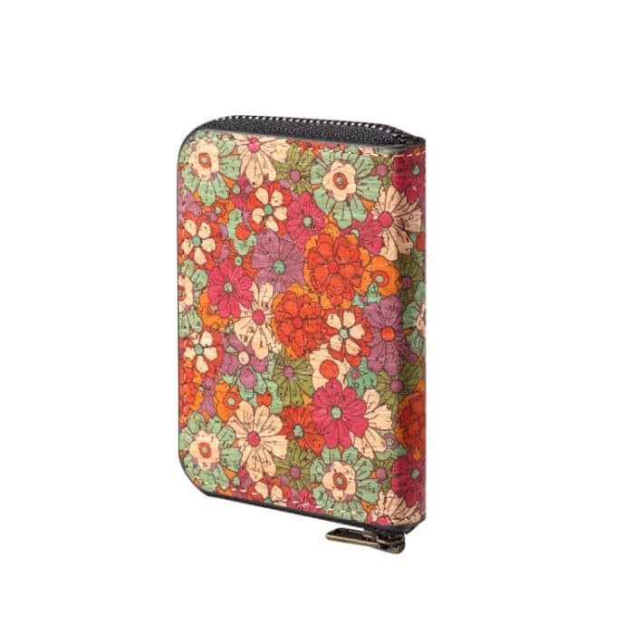 Denior V16 Flower MagSafe RFID Reißverschluss-Geldbörse Kartentasche – Bild 4