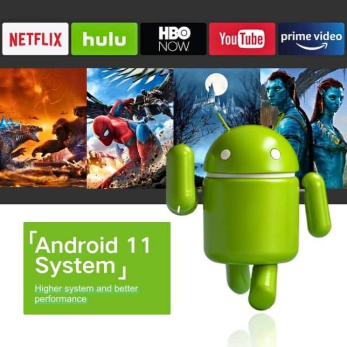 M10 1280 x 720P 200ANSI Amlogic H713 CPU Android 11.0 Smart-Projektor, US Plug, EU Plug, UK Plug, AU Plug – Bild 4