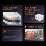 M10 1280 x 720P 200ANSI Amlogic H713 CPU Android 11.0 Smart-Projektor, US Plug, EU Plug, UK Plug, AU Plug – Bild 5