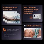 M10 Plus 1280 x 720P 200ANSI Amlogic H713 CPU Android 11 Smart Projektor mit Halterung, US Plug, EU Plug, UK Plug, AU Plug – Bild 6