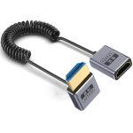 0,7 m gewickeltes koaxiales 8K 48 Gbps HDMI 2.1-Kabel, Male to Female Up Elbow, Male to Female Down Elbow, Male to Female Right Elbow, Male to Female Straight, Male to Female Left Elbow