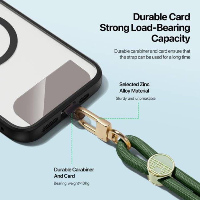 DUX DUCIS Garden Series – Verstellbares Umhängeband für Telefon mit Kachelmuster – Bild 6