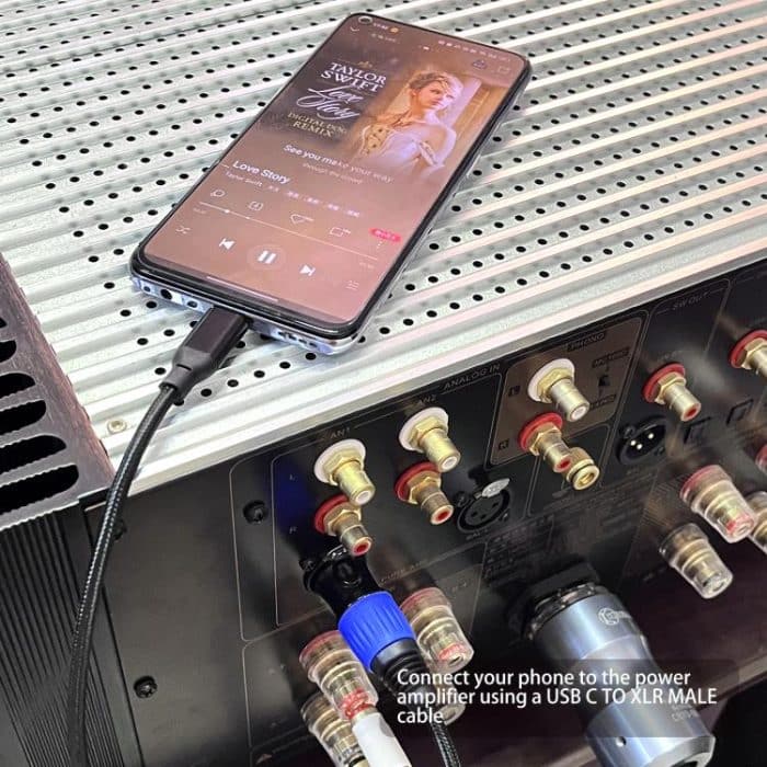 TY015 Audiokabel mit Stereoausgang, Typ-C-Stecker auf XLR-Stecker, 1m, 2m, 3m – Bild 8