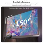 AUN A32 1280x720P 200ANSI D3100 CPU WIFI Display Smart Projektor, US Plug, UK Plug, AU Plug, EU Plug – Bild 6