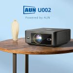AUN U002 1920x1080P 970ANSI Android 12 Heimkino-Smart-Projektor, US Plug, UK Plug, AU Plug, EU Plug – Bild 2