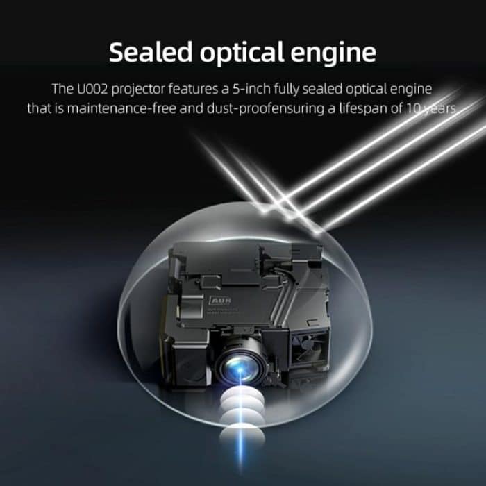 AUN U002 1920x1080P 970ANSI Android 12 Heimkino-Smart-Projektor, US Plug, UK Plug, AU Plug, EU Plug – Bild 6