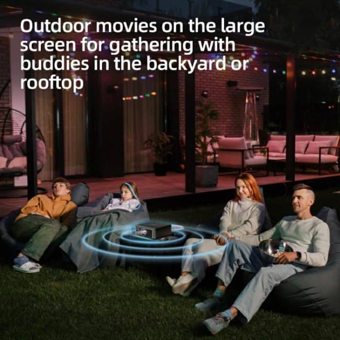 AUN U002 1920x1080P 970ANSI Android 12 Heimkino-Smart-Projektor, US Plug, UK Plug, AU Plug, EU Plug – Bild 8