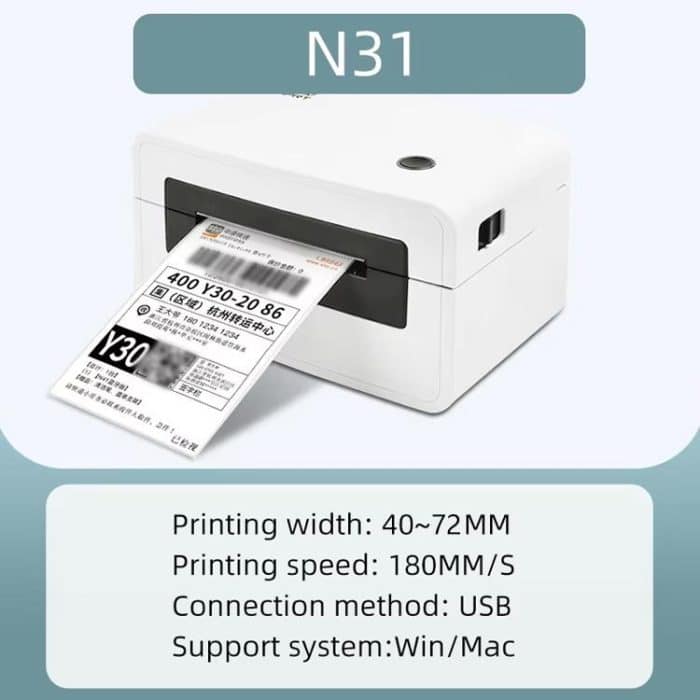 HPRT N31 Computerversion Express-Drucker für elektronische Frachtbriefe, EU Plug, AU Plug, UK Plug, US Plug – Bild 10