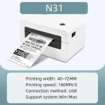 HPRT N31 Bluetooth-Version Express-Drucker für elektronische Frachtbriefe, EU Plug, AU Plug, UK Plug, US Plug – Bild 9