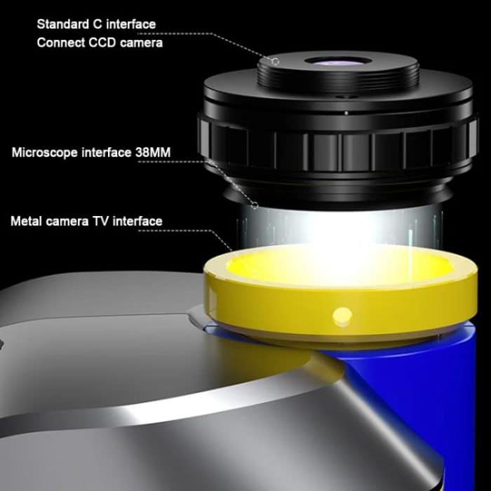 Mechanic Mic3 7X-50X CTV 0,45X Trinokular-Stereomikroskop – Bild 6