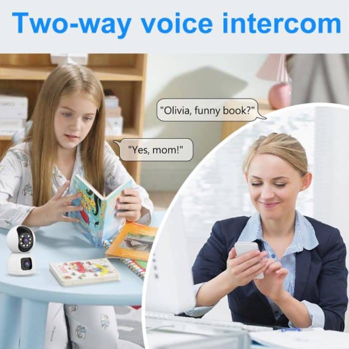 K12 1080P HD Dual-Objektiv Dual-Bild Kabellose WiFi-Kamera – Bild 6