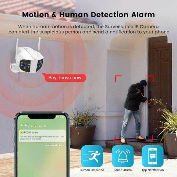 K13 1080P HD Binokular Nachtsicht Weitwinkelkamera – Bild 8