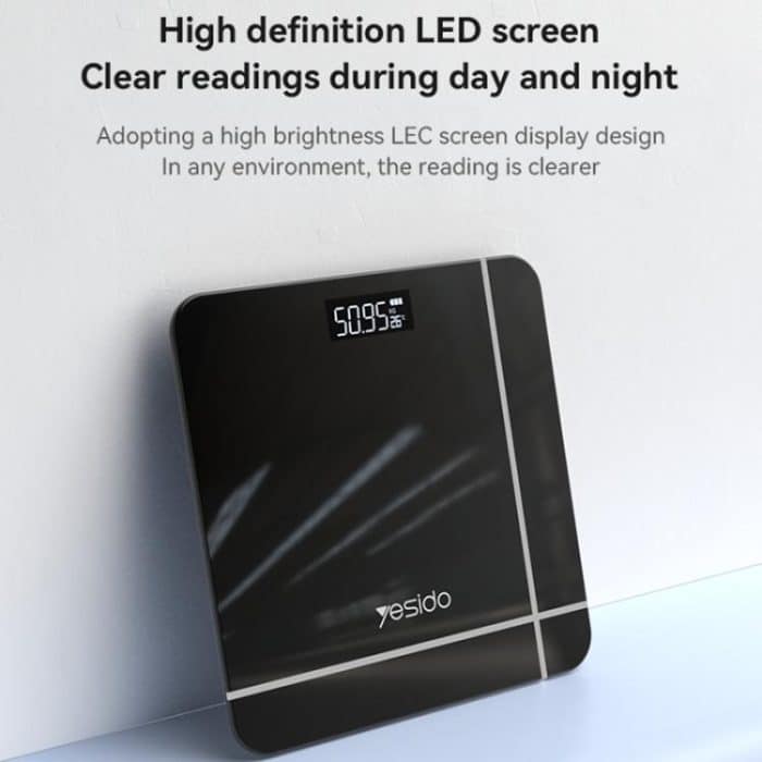 Yesido MG09 Intelligente elektronische Personenwaage, Größe: 26 x 26 x 2,35 cm, MG09 – Bild 8