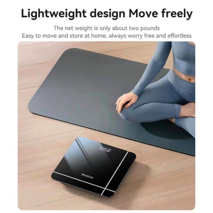 Yesido MG10 Intelligente elektronische Personenwaage, Größe: 28 x 28 x 2,35 cm, MG10 – Bild 7