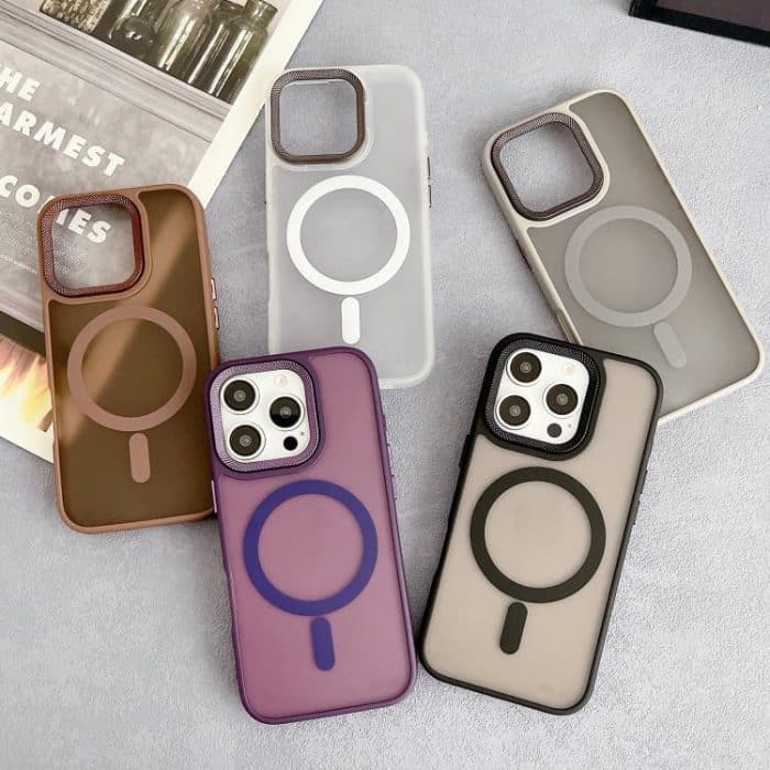 Diamantlinsenrahmen PC Hybrid TPU MagSafe Handyhülle, For iPhone 15 Pro Max, For iPhone 15 Pro, For iPhone 15, For iPhone 14 – Bild 2