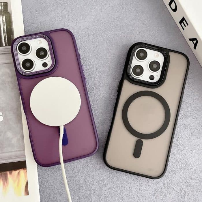 Diamantlinsenrahmen PC Hybrid TPU MagSafe Handyhülle, For iPhone 15 Pro Max, For iPhone 15 Pro, For iPhone 15, For iPhone 14 – Bild 3