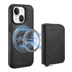 Denior D26 Skin Feel MagSafe Reißverschlusstasche Leder-Telefonhülle, For iPhone 14 / 13, For iPhone 14 Pro, For iPhone 14 Pro Max, For iPhone 13 Pro Max, For iPhone 13 Pro, For iPhone 12 / 12 Pro, For iPhone 12 Pro Max