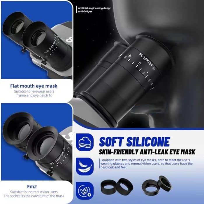 Kaisi S8 6,7-52X Zoom Trinokular-Stereomikroskop-Set – Bild 4